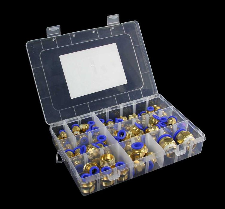 Штекерний з'єднувач, фітинг прямий пневматичний різьбовий TIR M66573