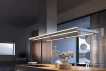 Okap wyspowy Falmec model Lumen NRS Isola 175 inox prawy 800 m³/h
