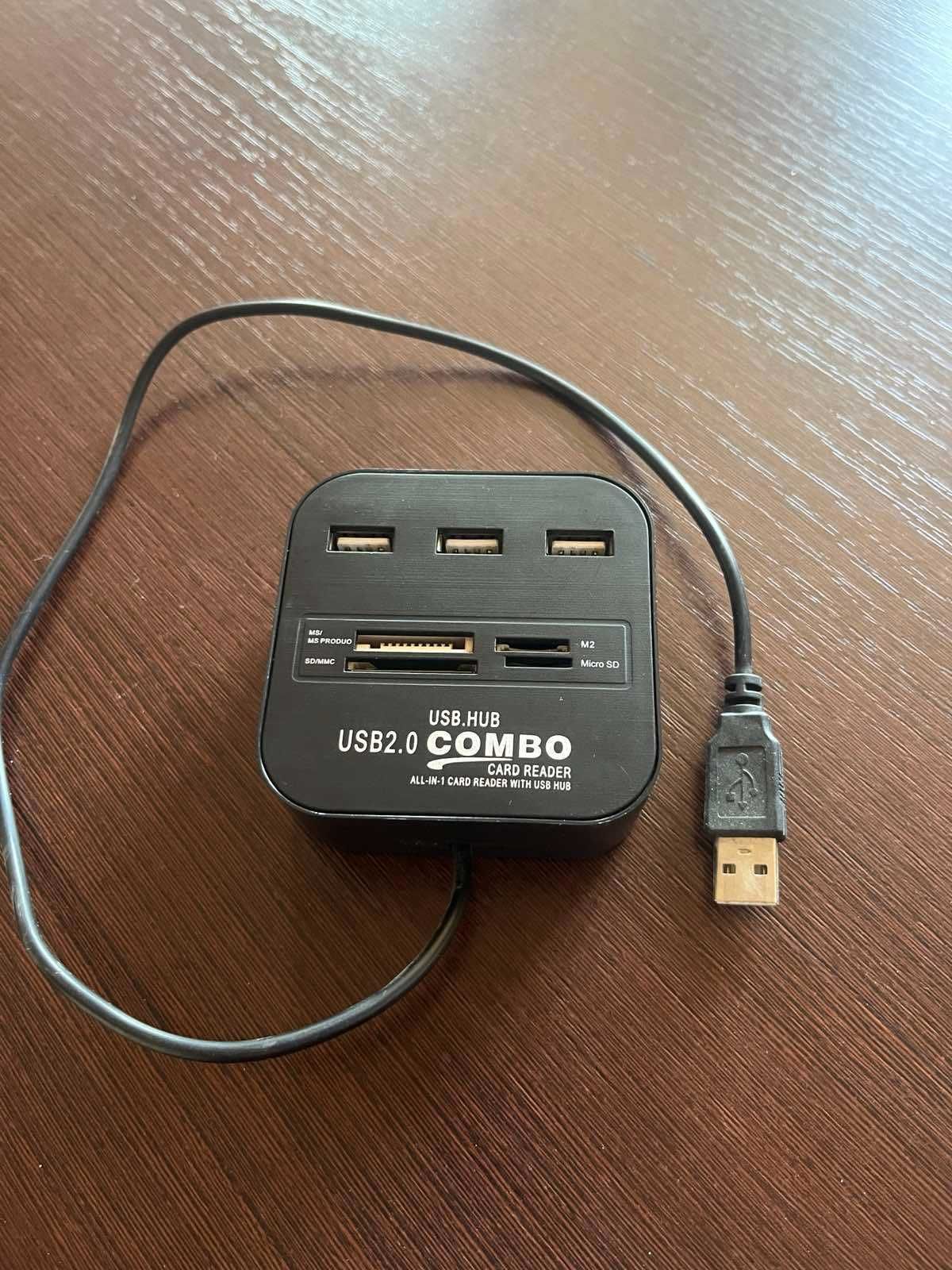 Універсальний картридер COMBO All in 1 Хаб 3*USB 2.0