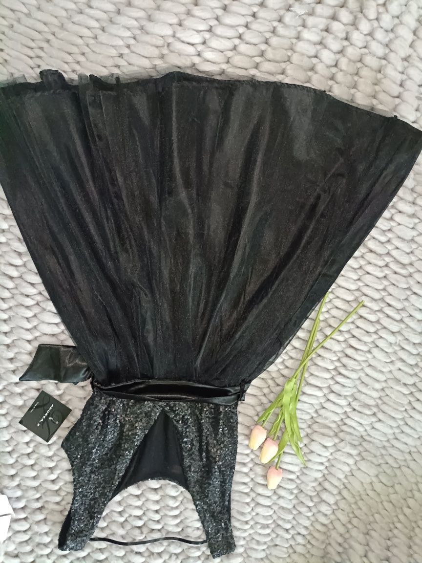 Mała czarna sukienka rozm M L  39/40 cekiny tiul sylwester, wesele , s
