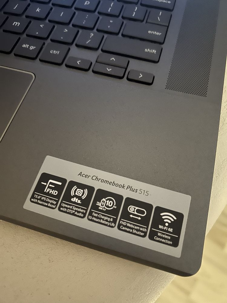 Acer Chromebook Plus 515 Nieużywany