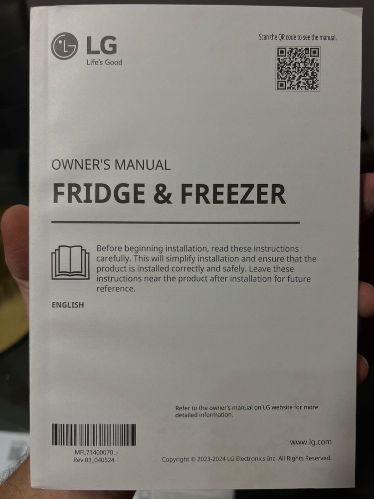 Frigorífico LG GBB71PZVCN1 Inox (Compressor Smart Inverter)