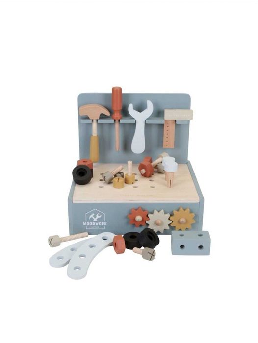 Mini bancada de carpintaria em madeira