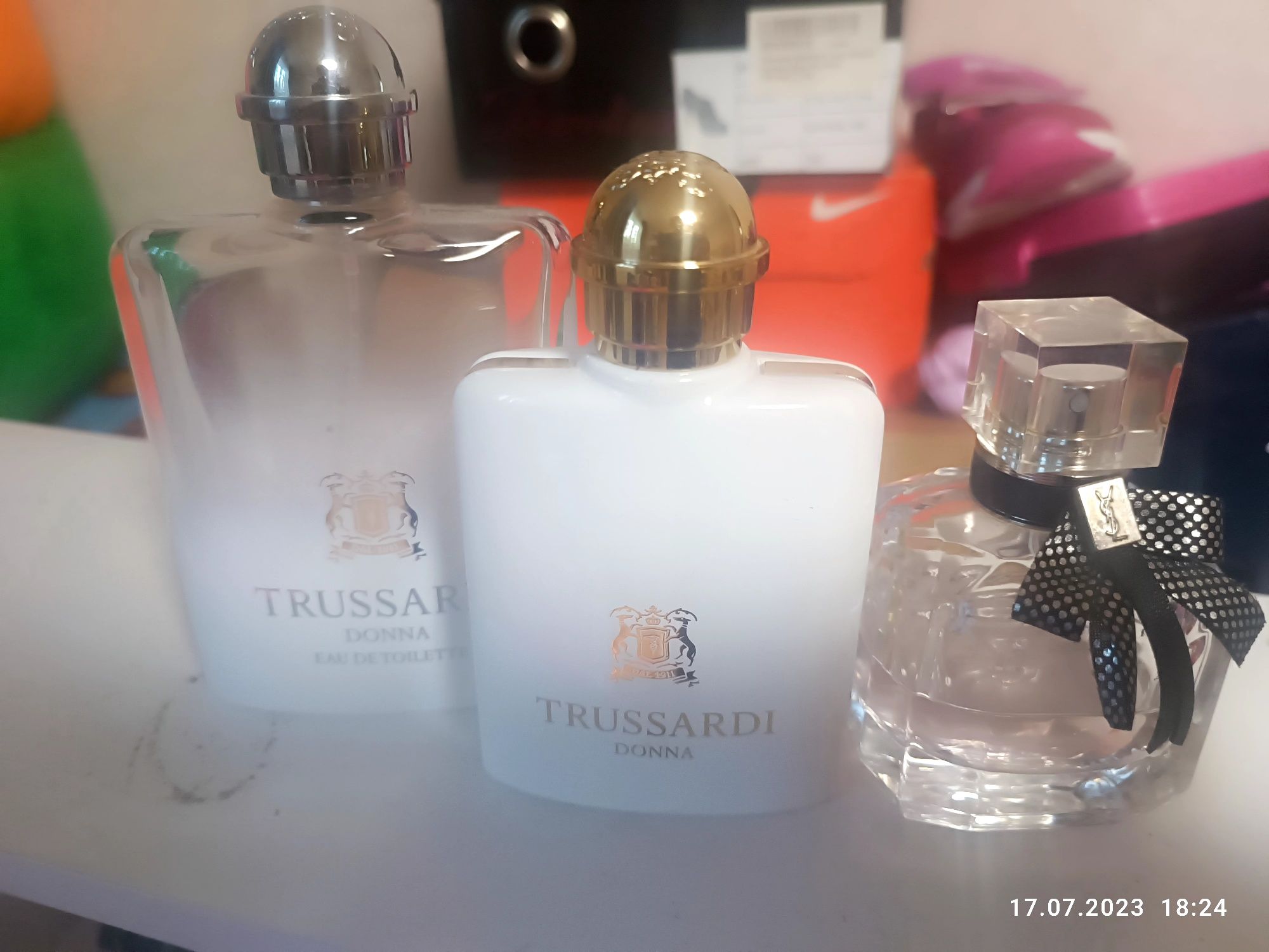 Флакон  оригінал парфумерії з під Trussardi Donna, YSL