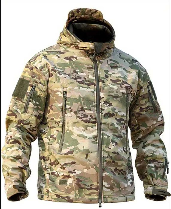 Тактичний костюм Soft Shell чоловічий фліс теплий для мисливця