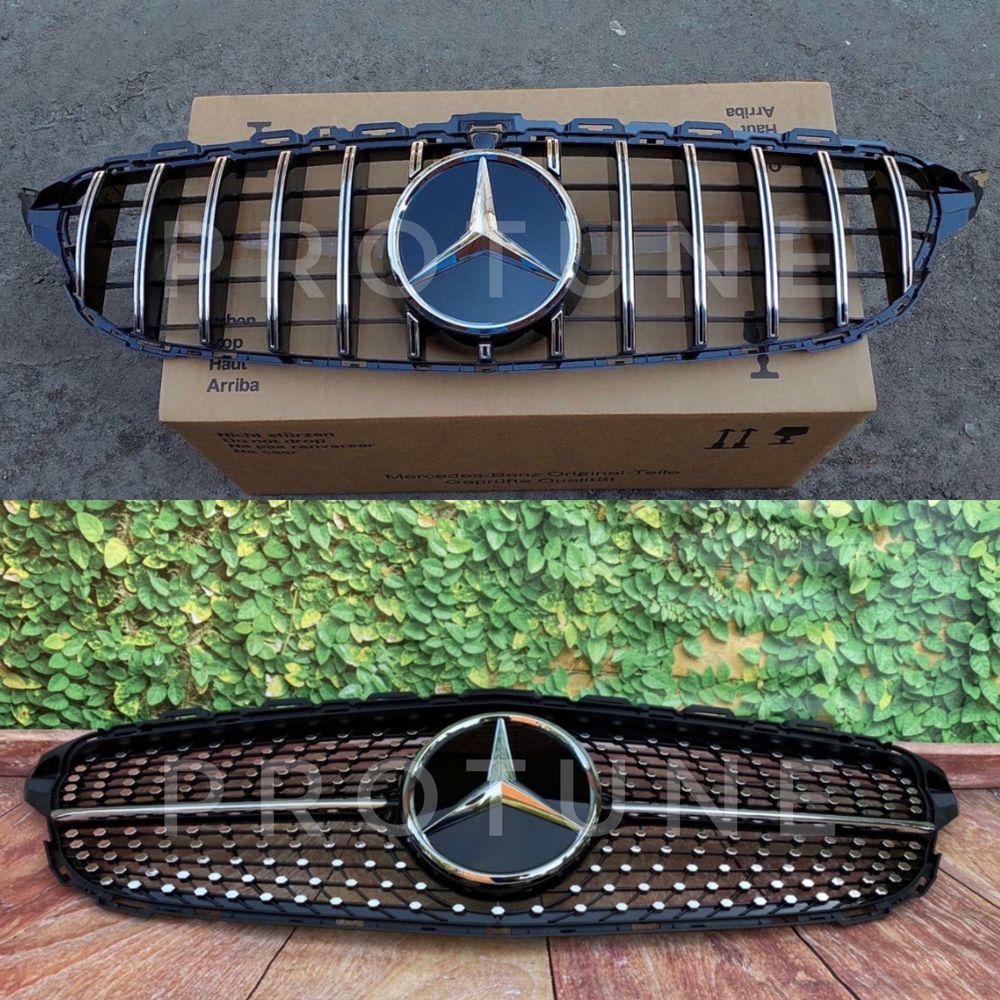 Решетка радиатора Mercedes W205 GT Diamond C-Class C300 C43 C63 AMG