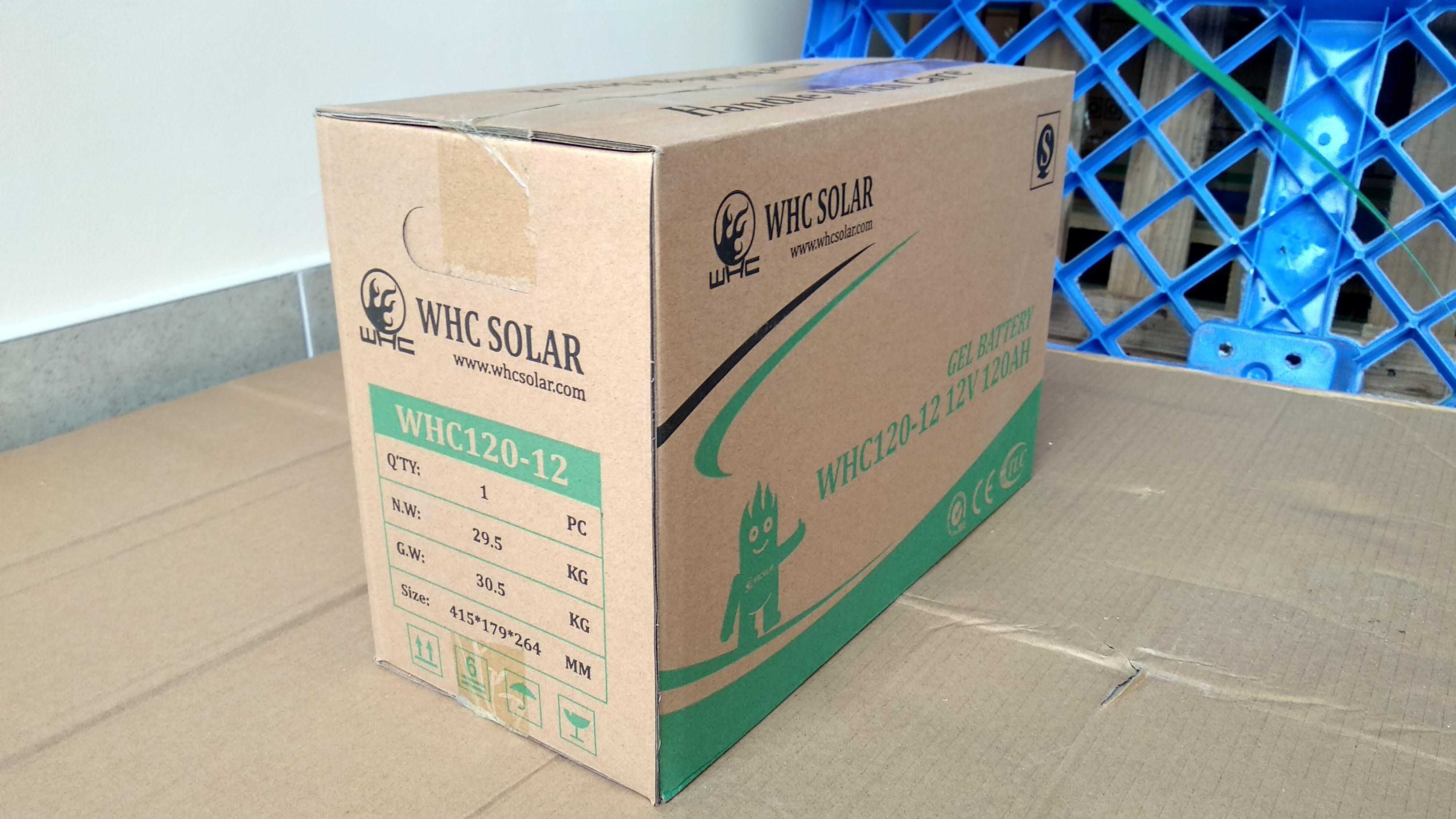 Гелевий тяговий акумулятор WHC Solar Gel battery 12V 120Ah ДБЖ інверто