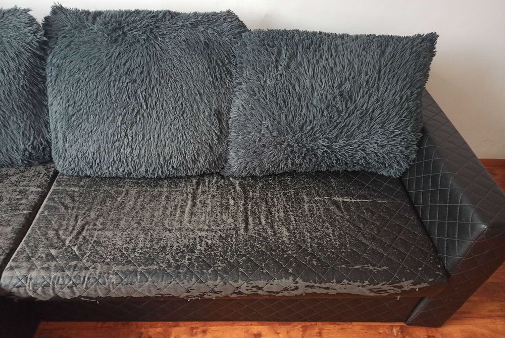 rozkładana sofa narożnik do spania 250 x 170 cm 2 pojemniki na pościel