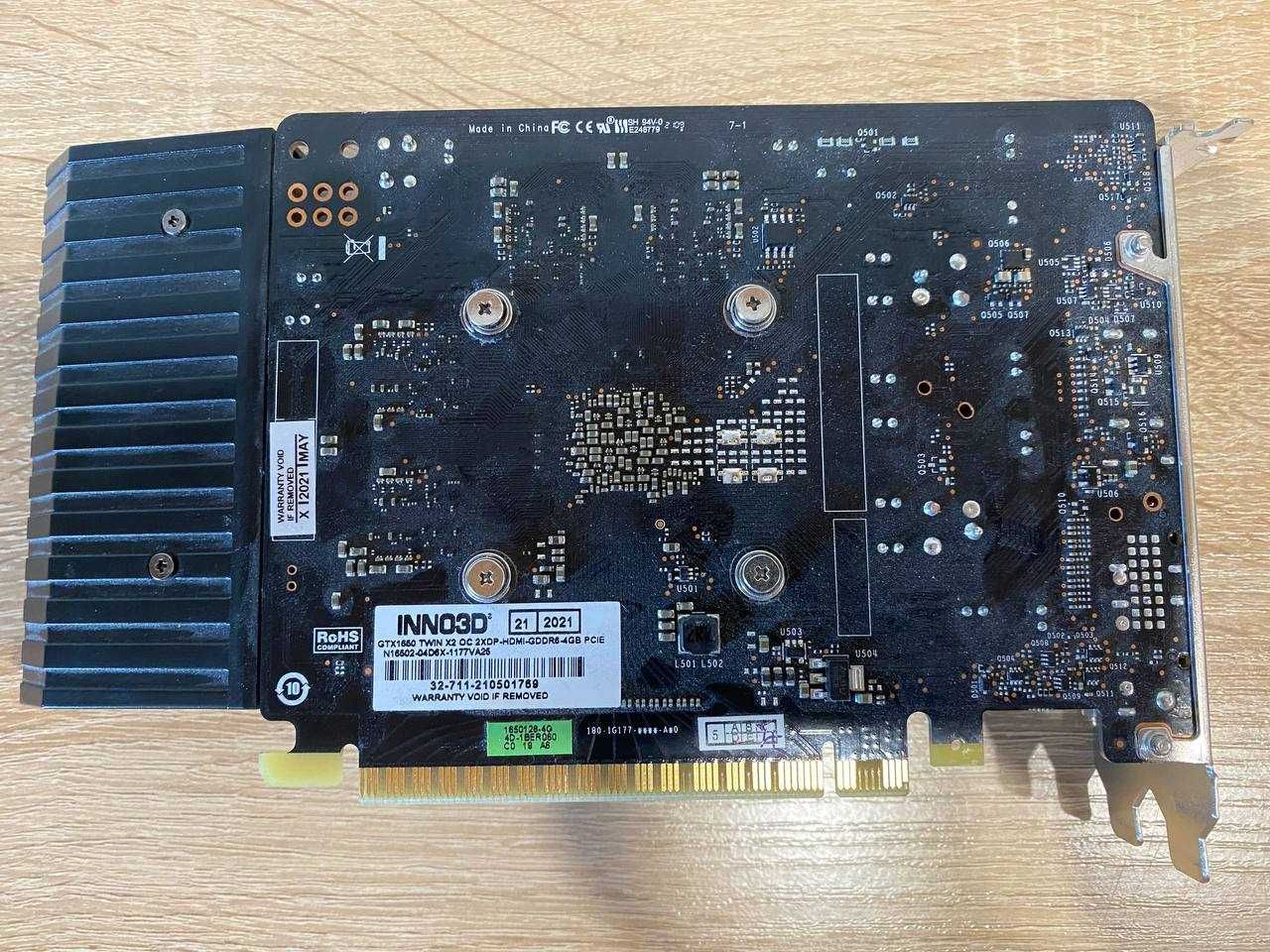 Відеокарта Inno3D GeForce GTX 1650 Twin X2 OC 4096MB