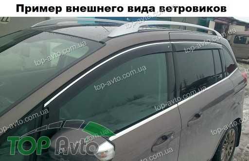 Ветровики BMW X5 F15 (с хром молдингом)