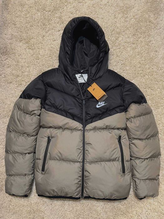 !SALE! Пуховик Nike NSW Black Grey XS S M L XL XXL куртка найк зимова