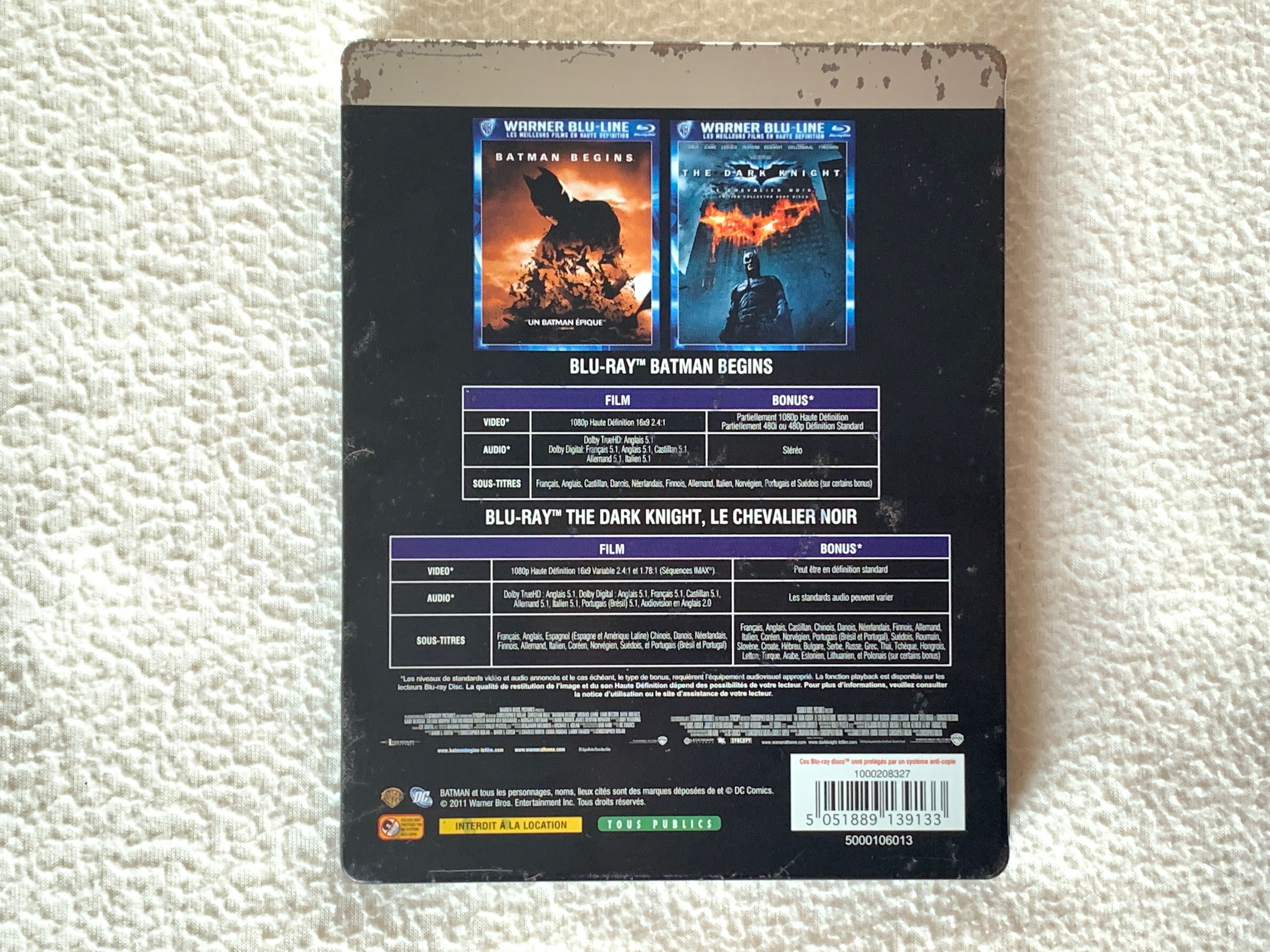 [Filme Blu-Ray] Steelbook Batman: O Início + O Cavaleiro das Trevas