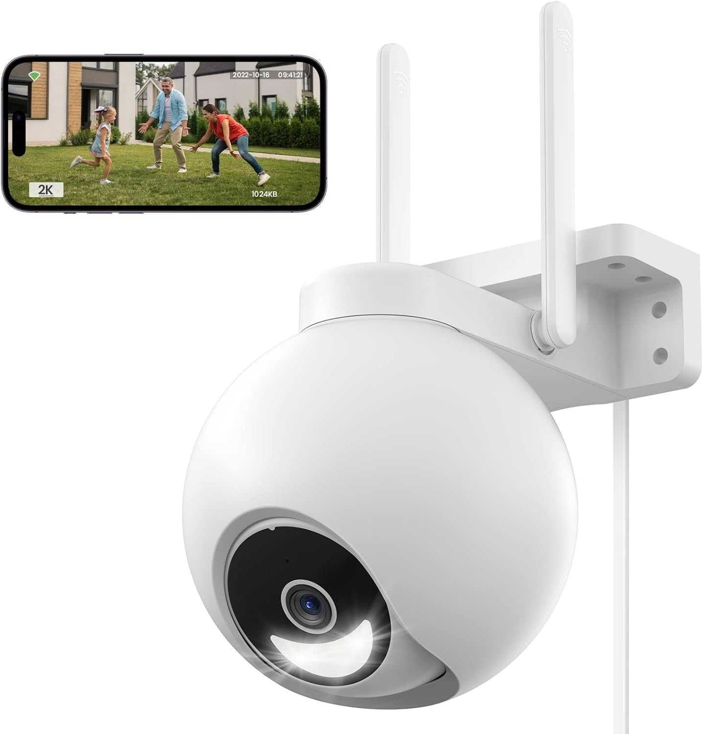 Зовнішня Wi-Fi камера безпеки AOOGITF 2K. 3 MP.