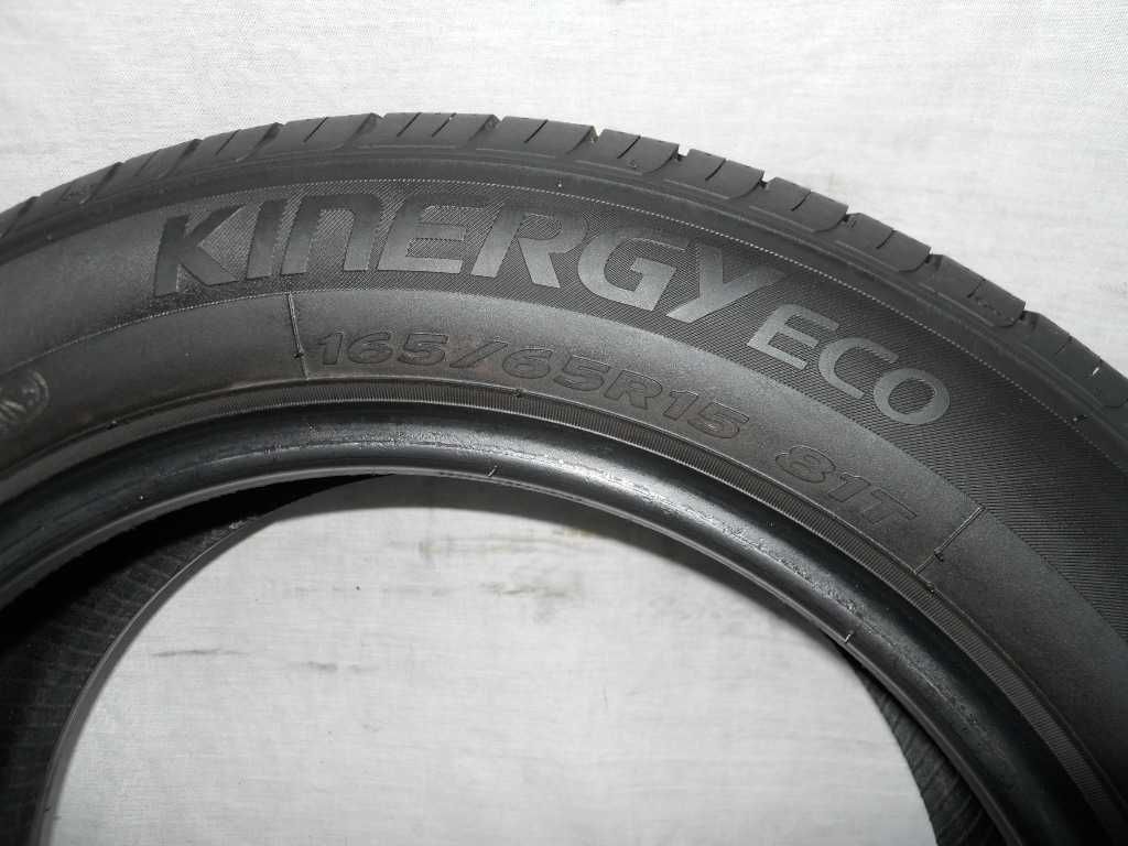 4 opony letnie HANKOOK Kinergy Eco 165/65 R15 81T (2x 6,5mm i 2x5,3mm)