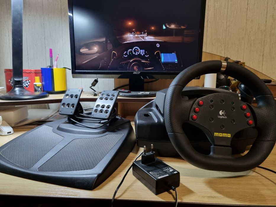 Ігрове кермо logitech momo racing + мод на 900° (або ж геймпад, руль)