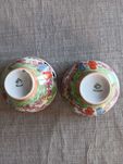 Conjunto de 2 Tigelas de Porcelana Vintage (Candal)Tema Chinês Vintage