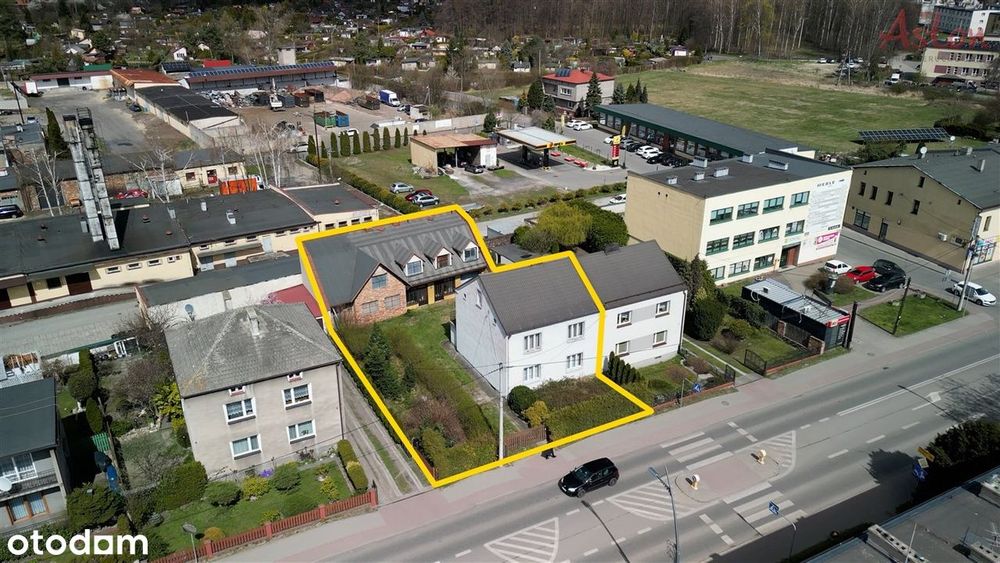 Lędziny centrum, 2 budynki na jednej działce