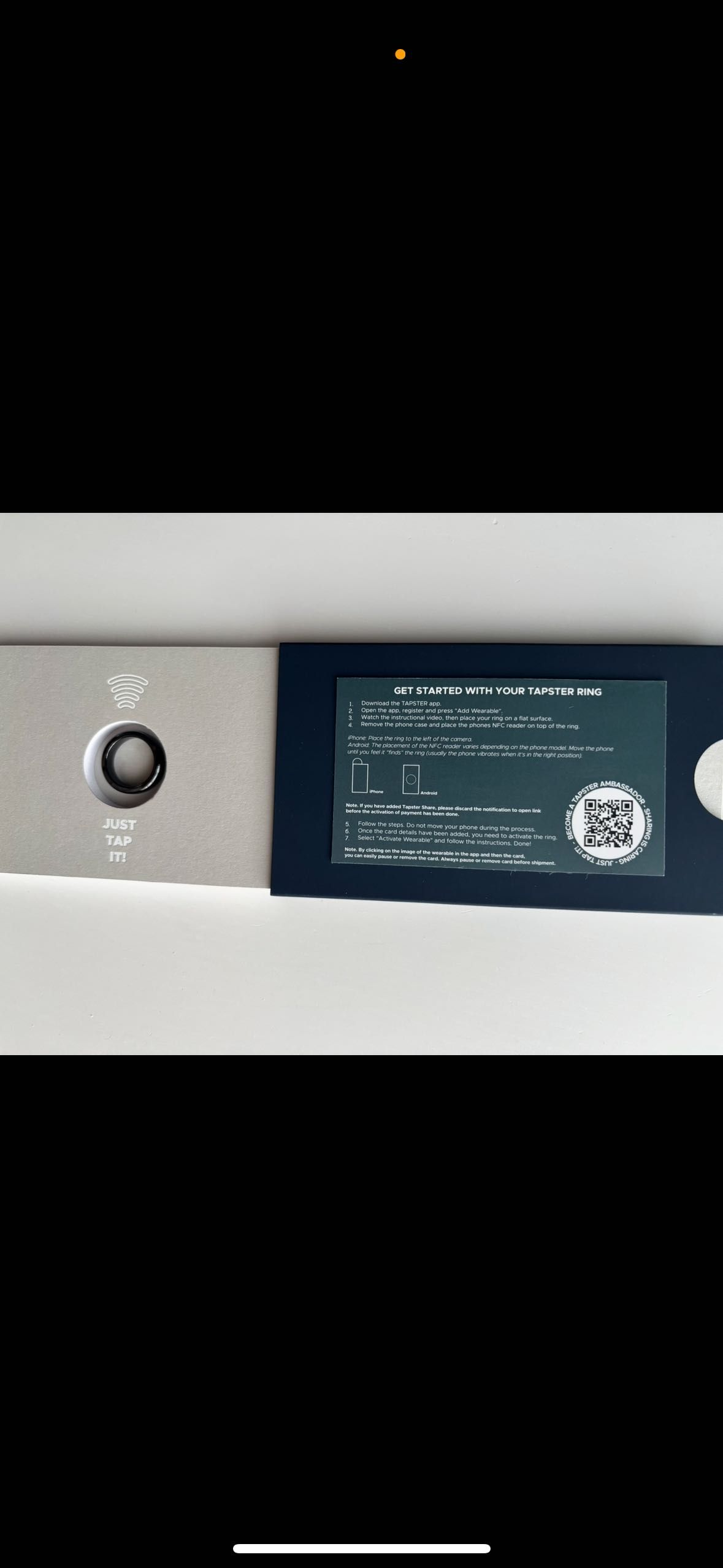 Ceramiczna obrączka płatnicza NFC/ Pierścionek Tapster