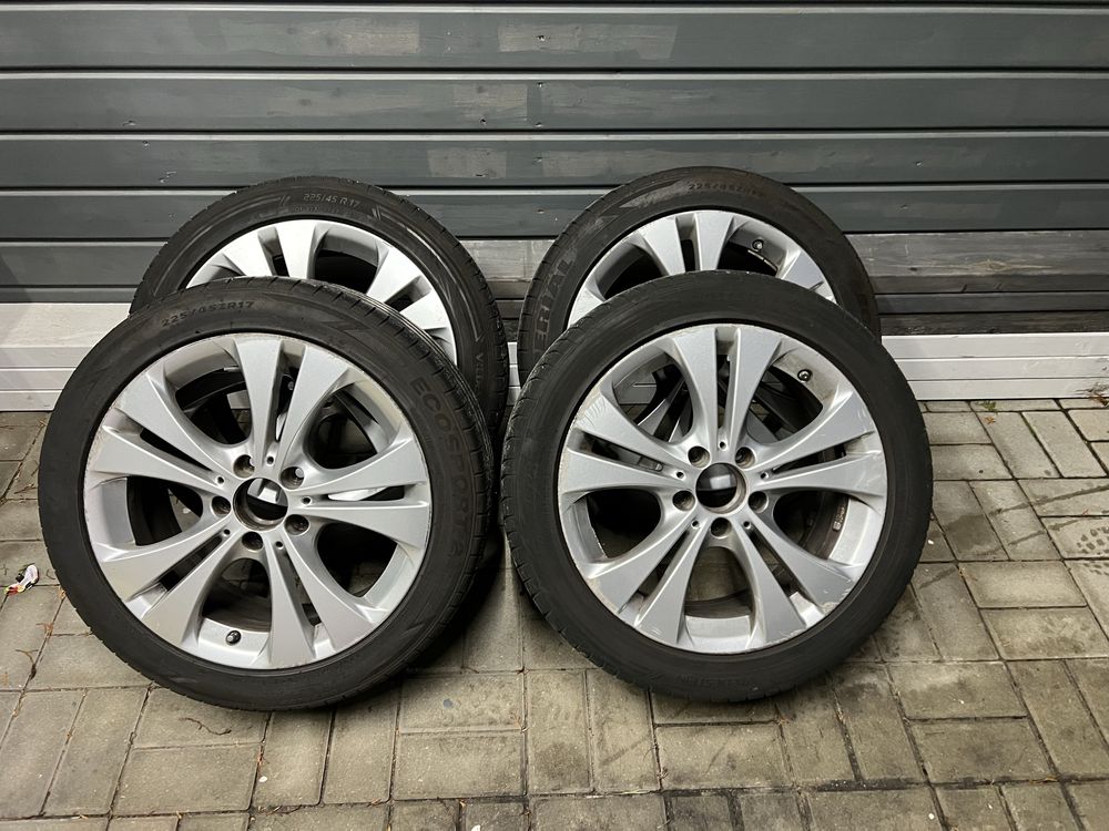 Koła Felgi Opony Lato Mercedes 17 225/45/17 22 r czujniki powietrza