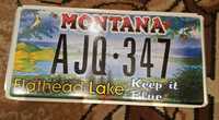 Orginalna tablica rejestracyjna z USA " Montana  "