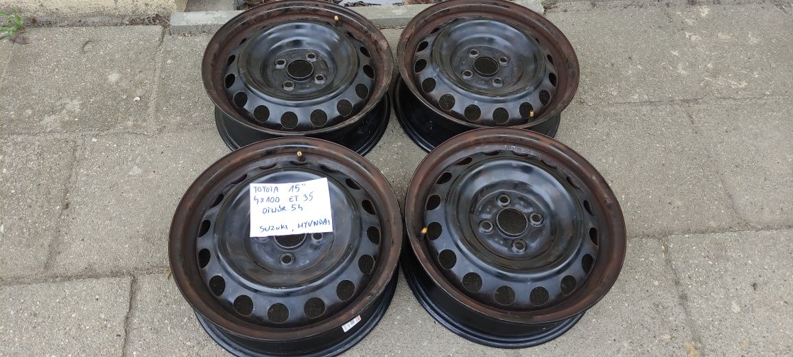 Felgi stalowe Toyota 15" 4x100 PN4 et35 8N4 et45