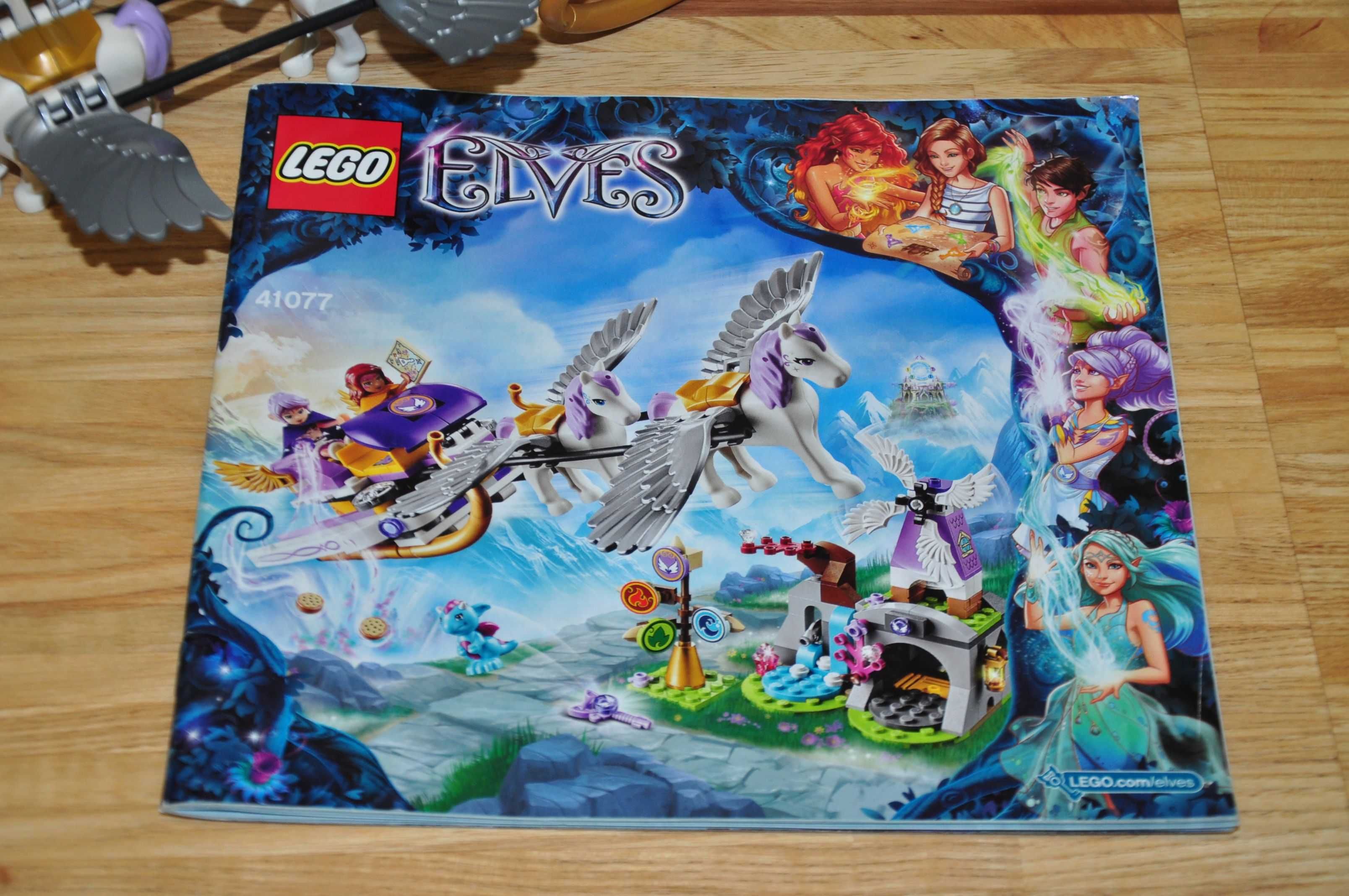 Z0199. Zestaw LEGO Elves 41077-1 Sanie pegaza Airy