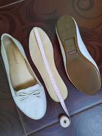 балетки, кожаные туфли на низком каблуке 38 размер