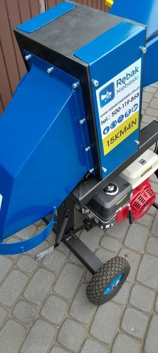 Rozdrabniacz spalinowy 15KM 4n niebieski rebak rębak walcowy tani opał