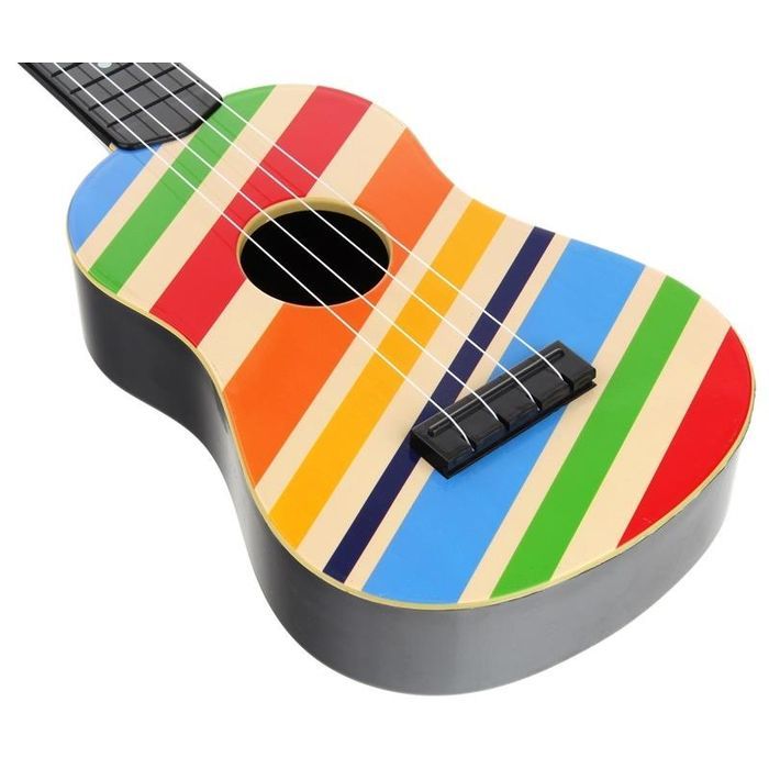 Ukulele Gitara Instrument dla Dzieci - w paski