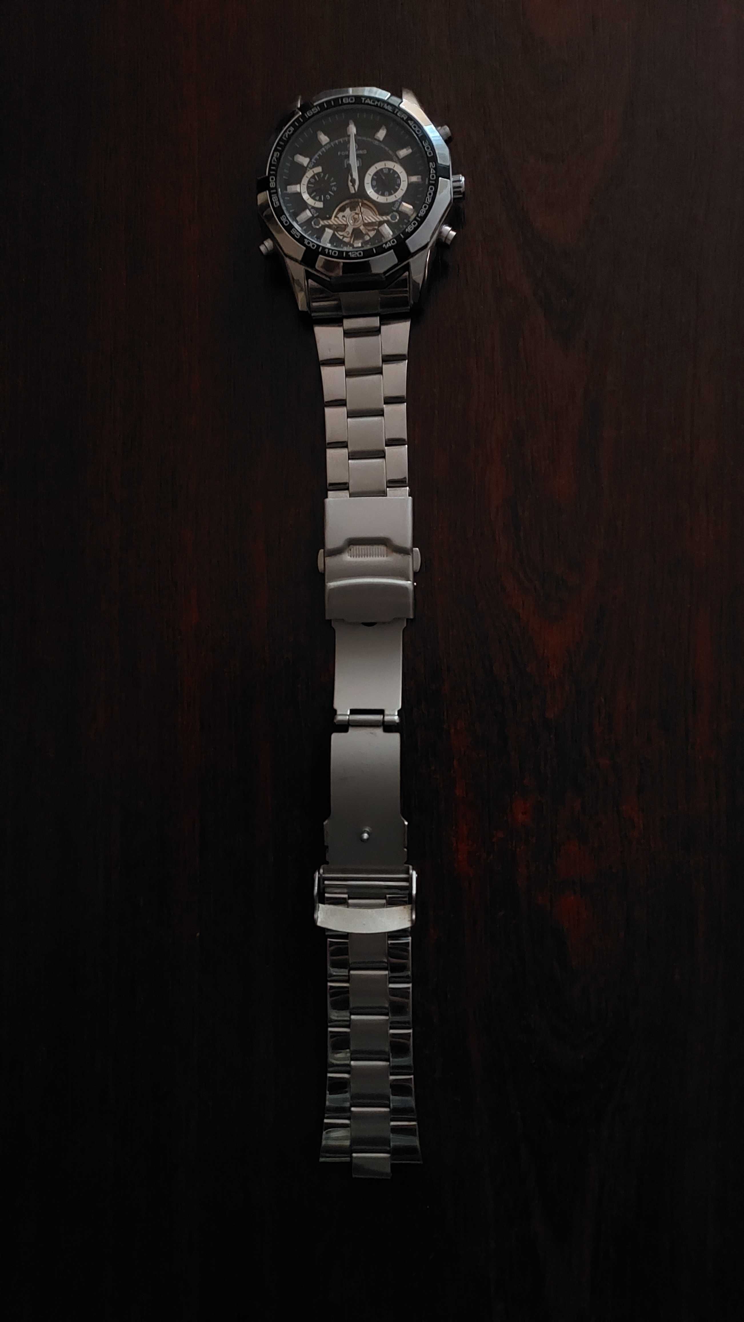 Годинник Forsining FSG340 Silver-Black