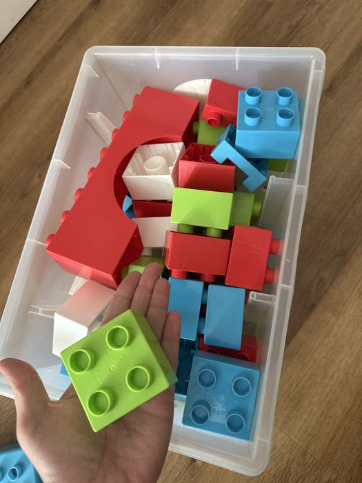 Caixa cubos de construção