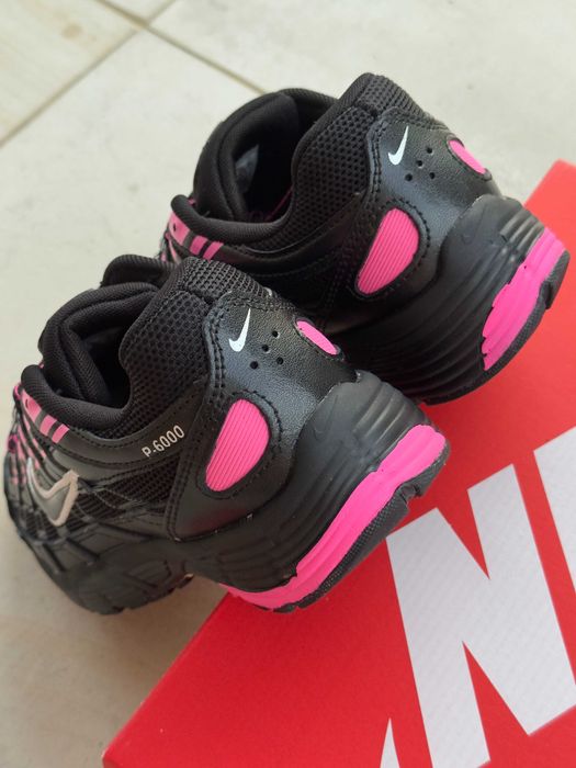 Женские кроссовки Nike P-6000 "Black Pink" Размеры 36-40