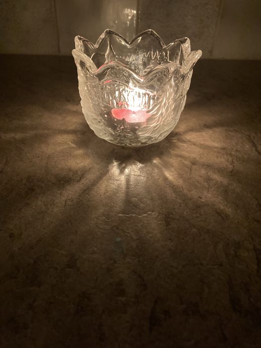 Świecznik szklany Walther glas