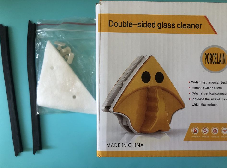 Двостороння магнітна щітка для миття вікон