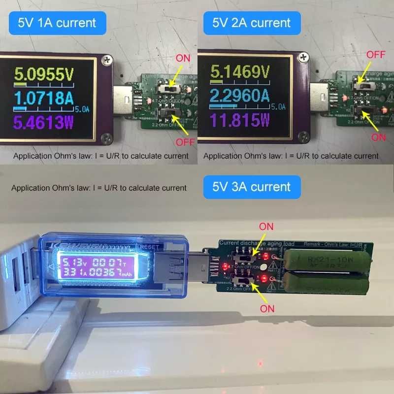 usb нагрузочный резистор юсб нагрузка регулируемая Atorch