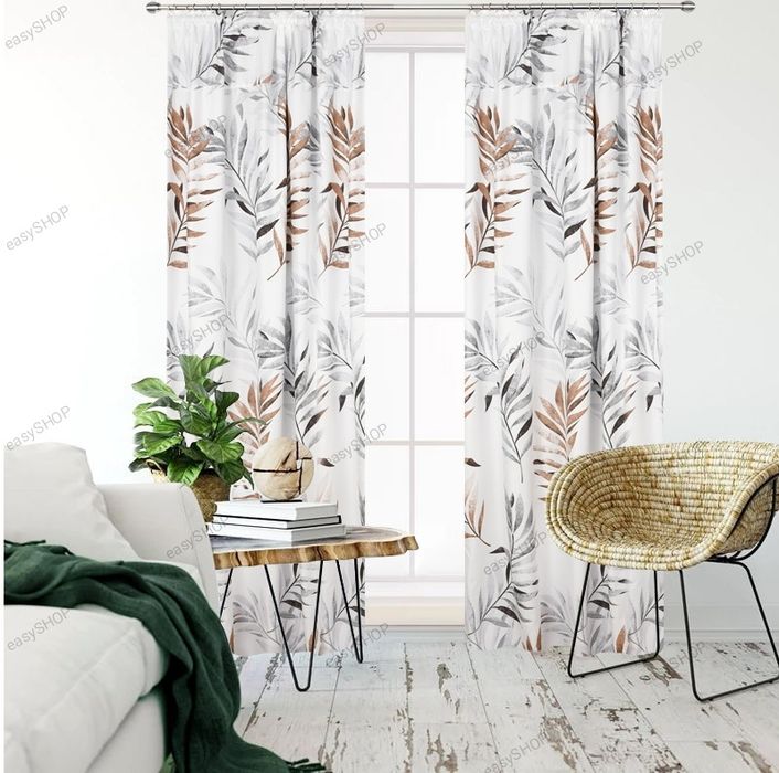 ‼️ WYPRZEDAŻ ‼️ 2 sztuki zasłon w liście