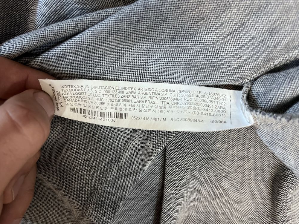 Футболка ZARA чоловіча оригінал розмір М