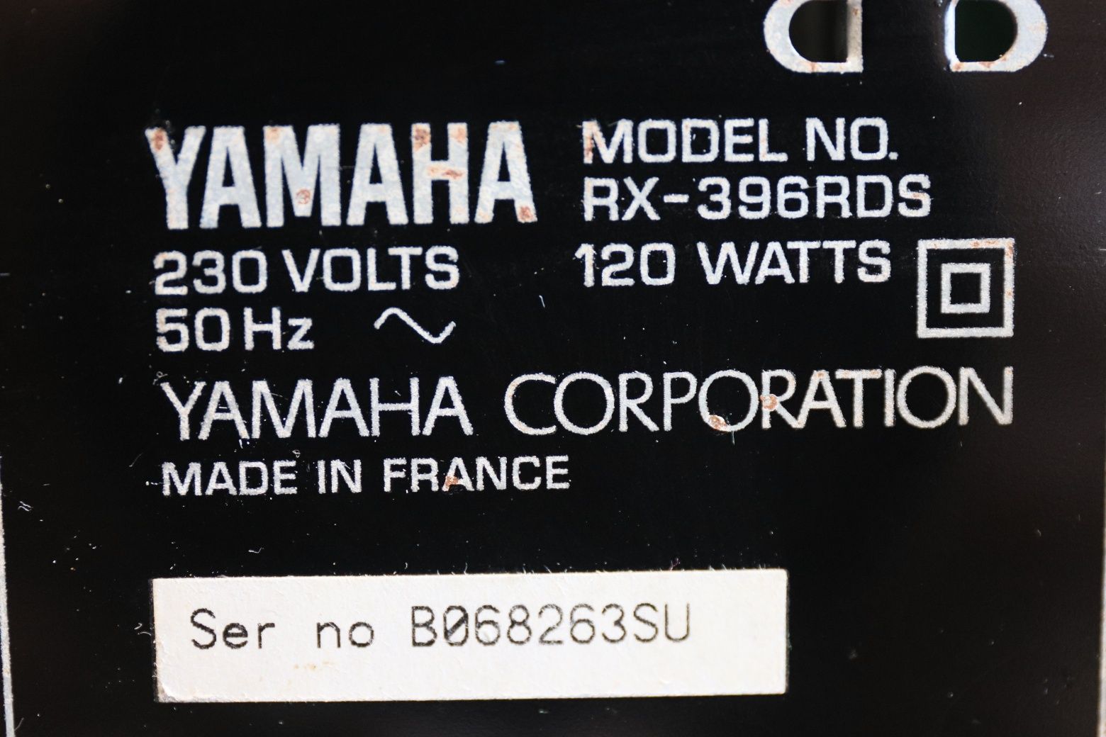 Yamaha  RX - 396 RDS receiver