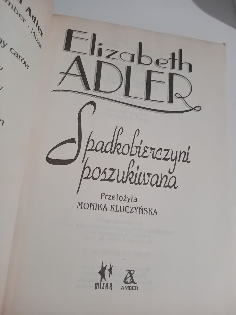 Elizabeth Adler Spadkobierczyni poszukiwana