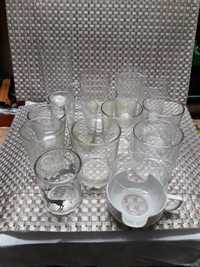 Szklane szklanki różne 16 sztuk
