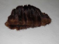 Gorro de vison autentico