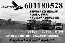 Piasek zasypowy  do piaskownicy ,Żwir, glina Bydgoszcz