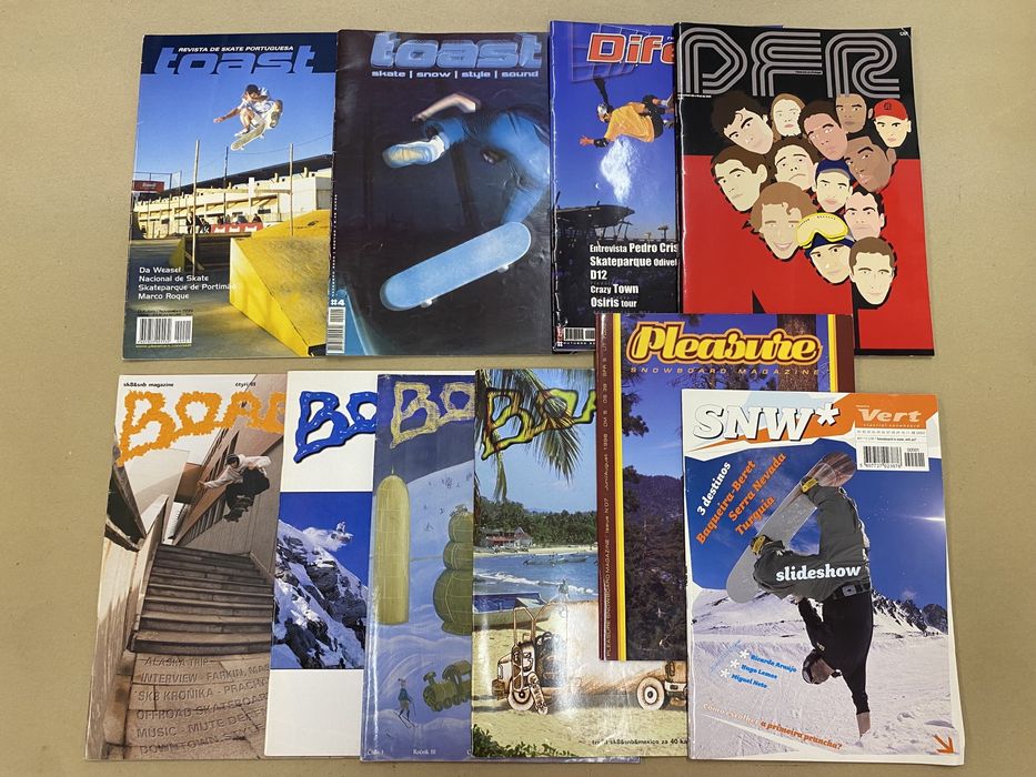 19 revistas de skate e snowboard Portuguesas e Internacionais