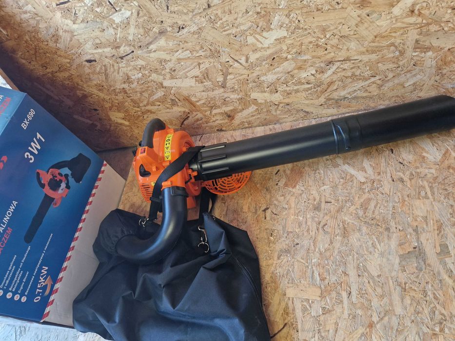 Dmuchawa Odkurzacz Rozdrabniacz do liści 3w1 Spalinowa Duży Worek