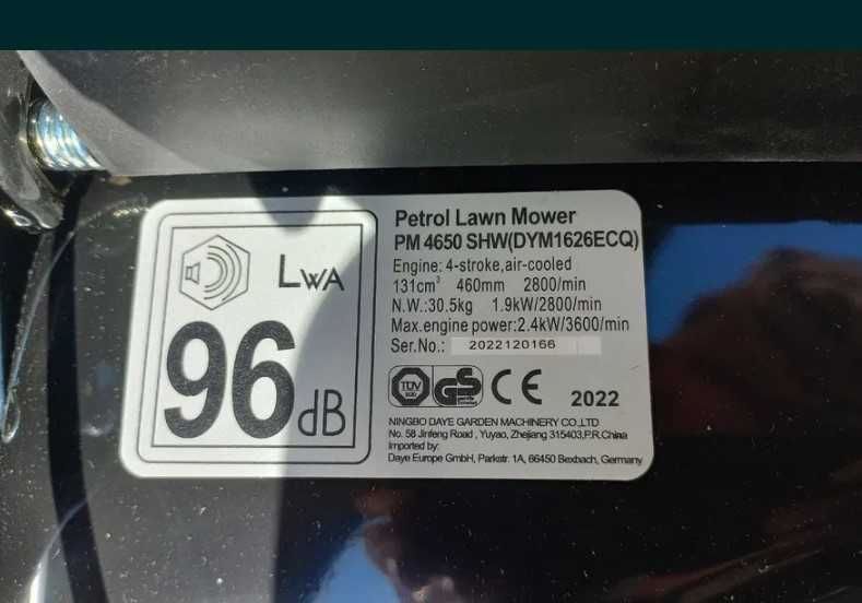 Мощная немецкая самоходная 3в1 бензо 46см газонокосилка 60л Mowox