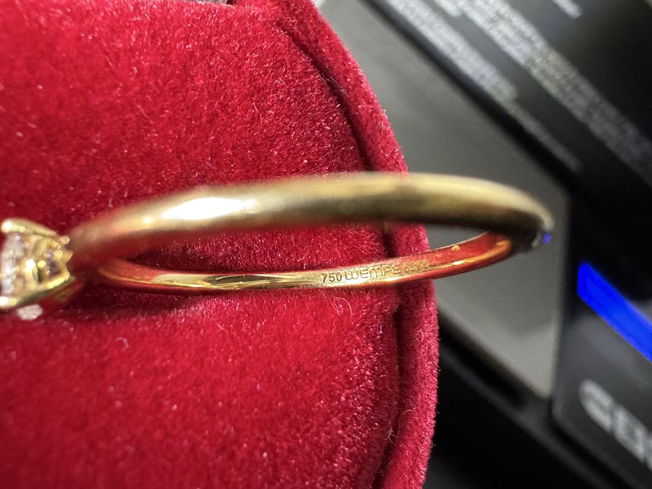 Золота каблучка Wempe One Promise з діамантом 0,25ct