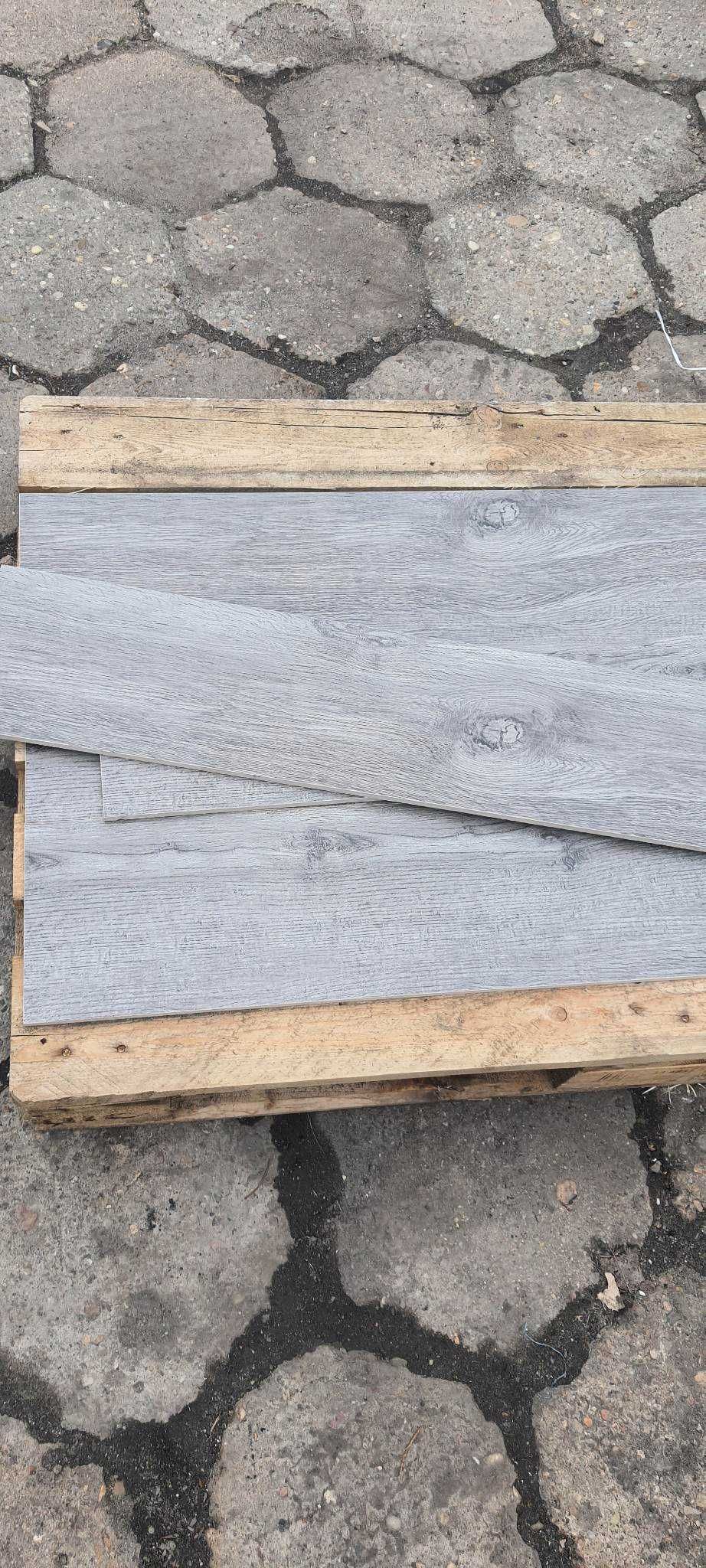 Płytki Podłogowe Ścienne Gres Drewno Bosque Grey 20x120 gat.1/2 Szary