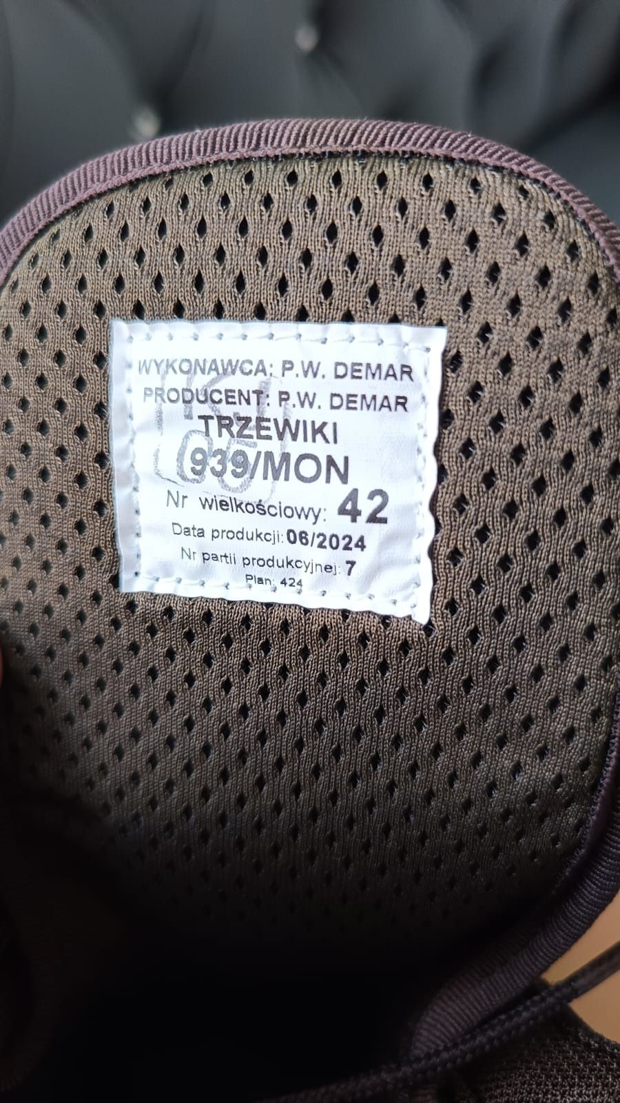 Buty Trzewiki wojskowe letnie 939/MON rozmiar 42