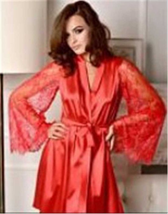 Атласный халат  222/20П