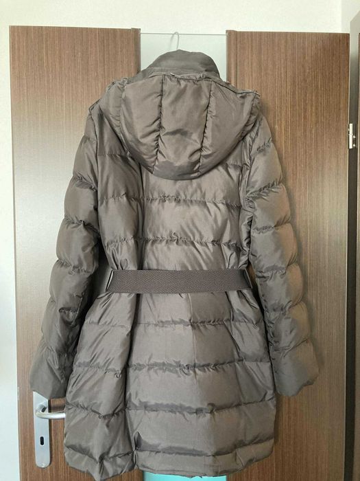Czekoladowa puchowa kurtka Aryton, rozmiar 40